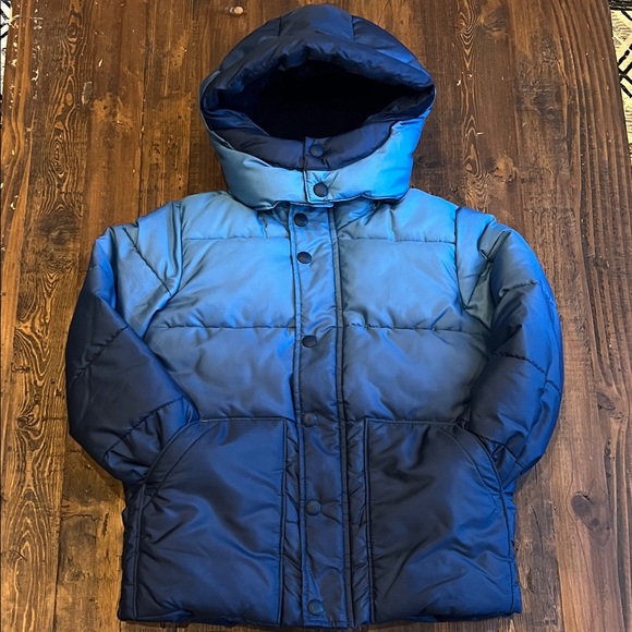 GAP Kids Blue Ombré Puffer Coat - Picture 1 of 9